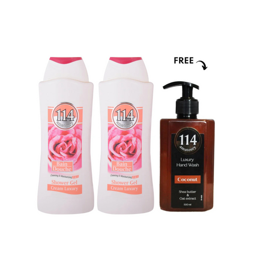 Amatoury Body Wash Cream Luxury 2X650ml, Get Hand Wash 500ml Free