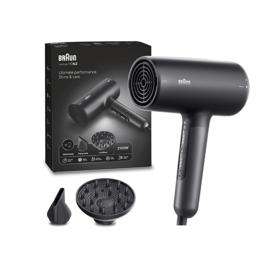 Braun Hair Dryer HD4.2, Ultimate Performance 2100W Black