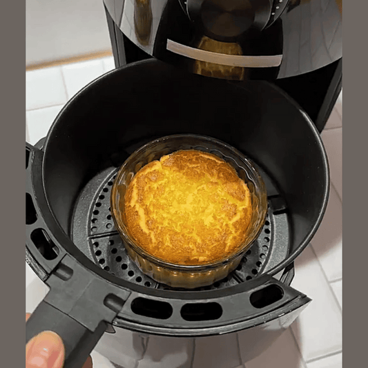 Pyrex Air Fryer Compatible Round Glass Dish Roaster 20cm 207B100