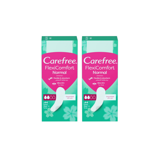 Carefree Flexi Comfort Normal Unscented 44s, 1 + 1  Free