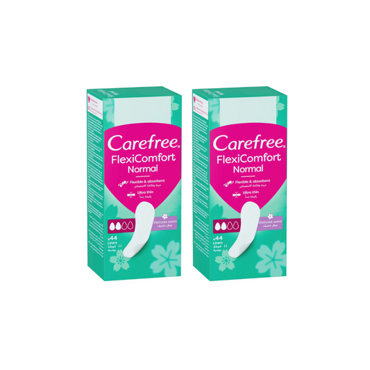 Carefree Flexi Comfort Normal Delicate Scent 44s, 1 + 1 Free