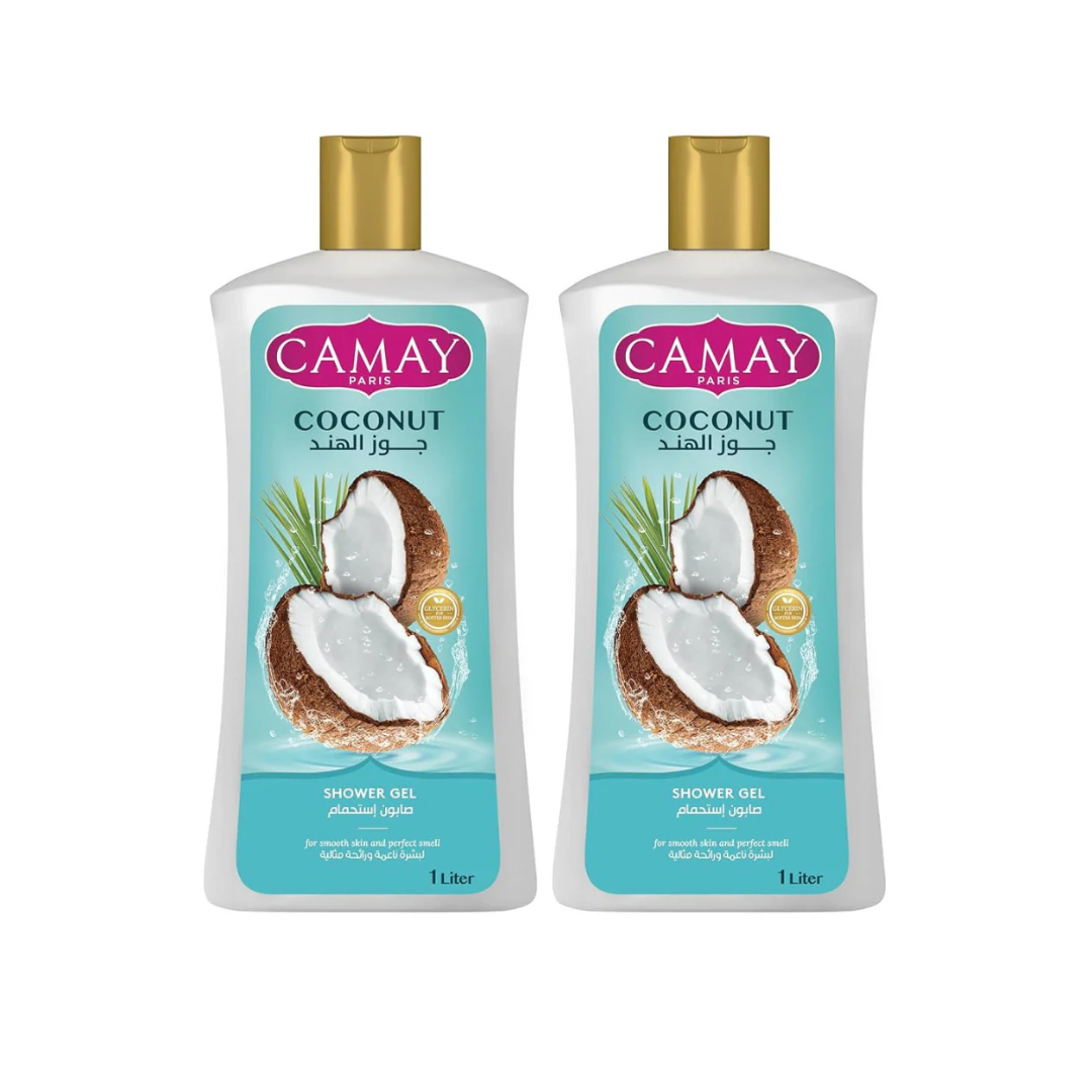 Camay Shower Gel Coconut 1L, 2 @ 33% OFF