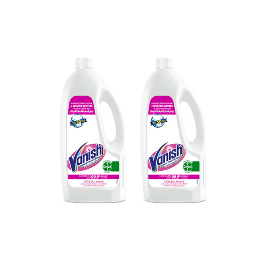 Vanish Liquid Crystal White Laundry Stain Remover 1L, 2 @ 25% OFF