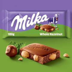 Milka Wholenut Chocolate Tablet 85g