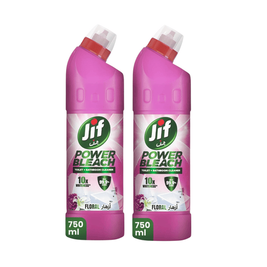 Jif Power Bleach Bathroom Cleaner Floral Breeze, 750ml, 2 @ 20% OFF