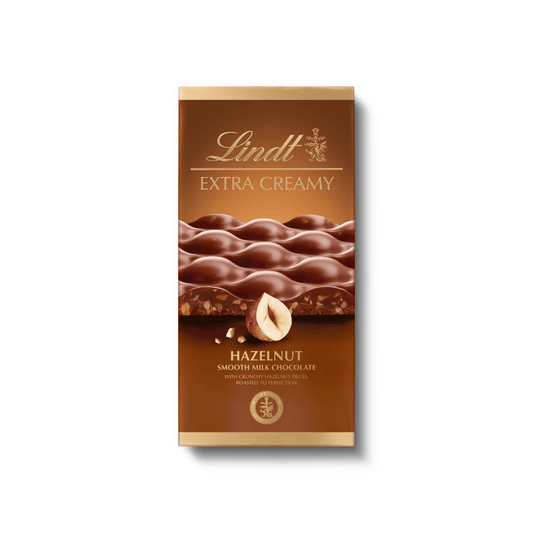 Lindt Extra Creamy Hazelnut Milk Chocolate 80g