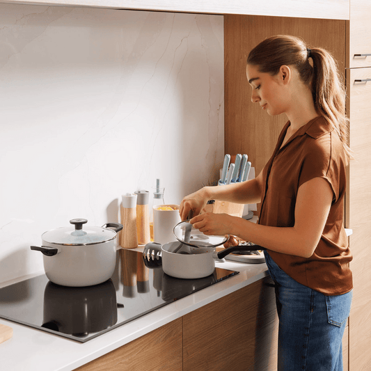 Berghoff Leo Glints 7 pcs Ceramic Nonstick Cookware Set, Spirit 3950615