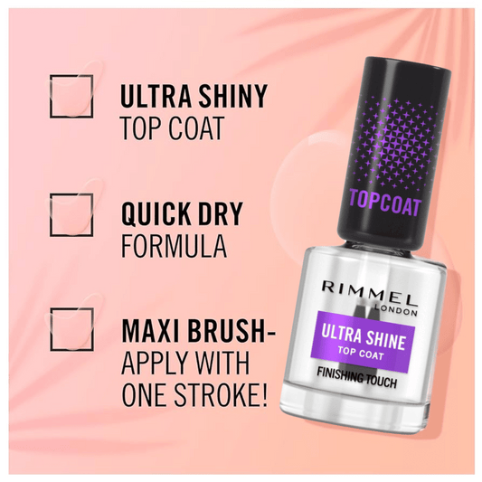 Rimmel New Ultra Shine Top Coat Finishing Touch
