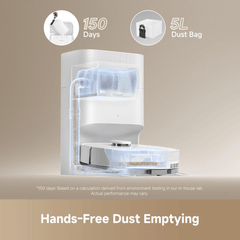 Dreame D20 Plus Robot Vacuum & Mop, White