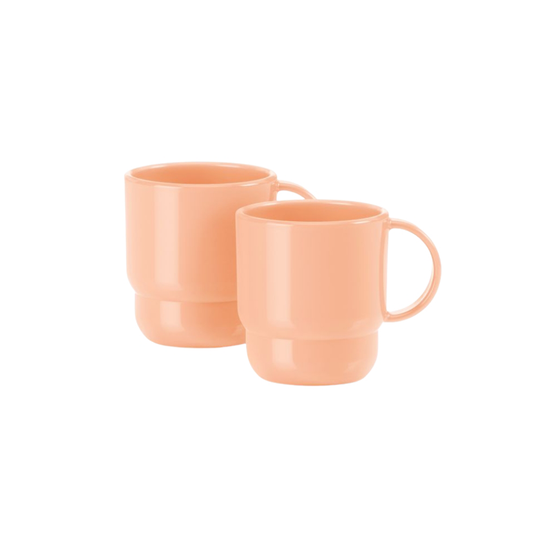 Tupperware Coffee Mug(2) 250ml Juicy Peach