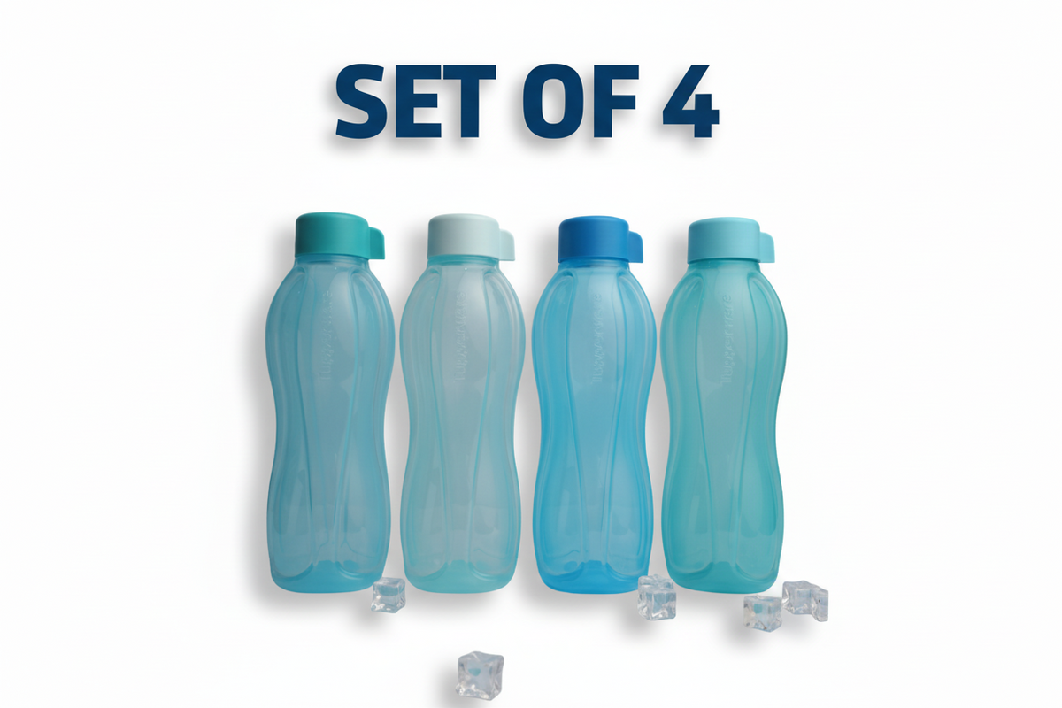 Tupperware Aqua Safe Bottle 1L Set of 4