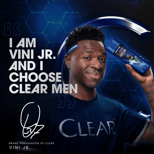 Clear Anti-Dandruff Men Shampoo Ultra Hydro Boost Men Vini Jr. Edition, 360ml