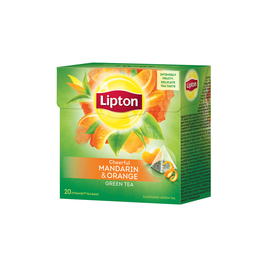 Lipton Mandarin & Orange Green Tea, Pyramide 20s