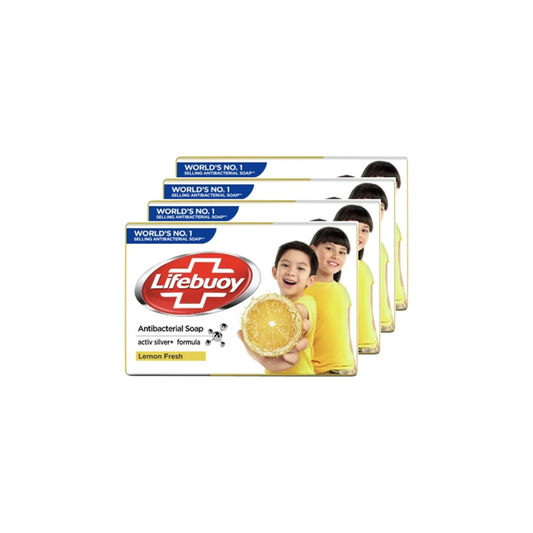 Lifebuoy Antibacterial Soap Lemon Fresh 115g  3+1 FREE