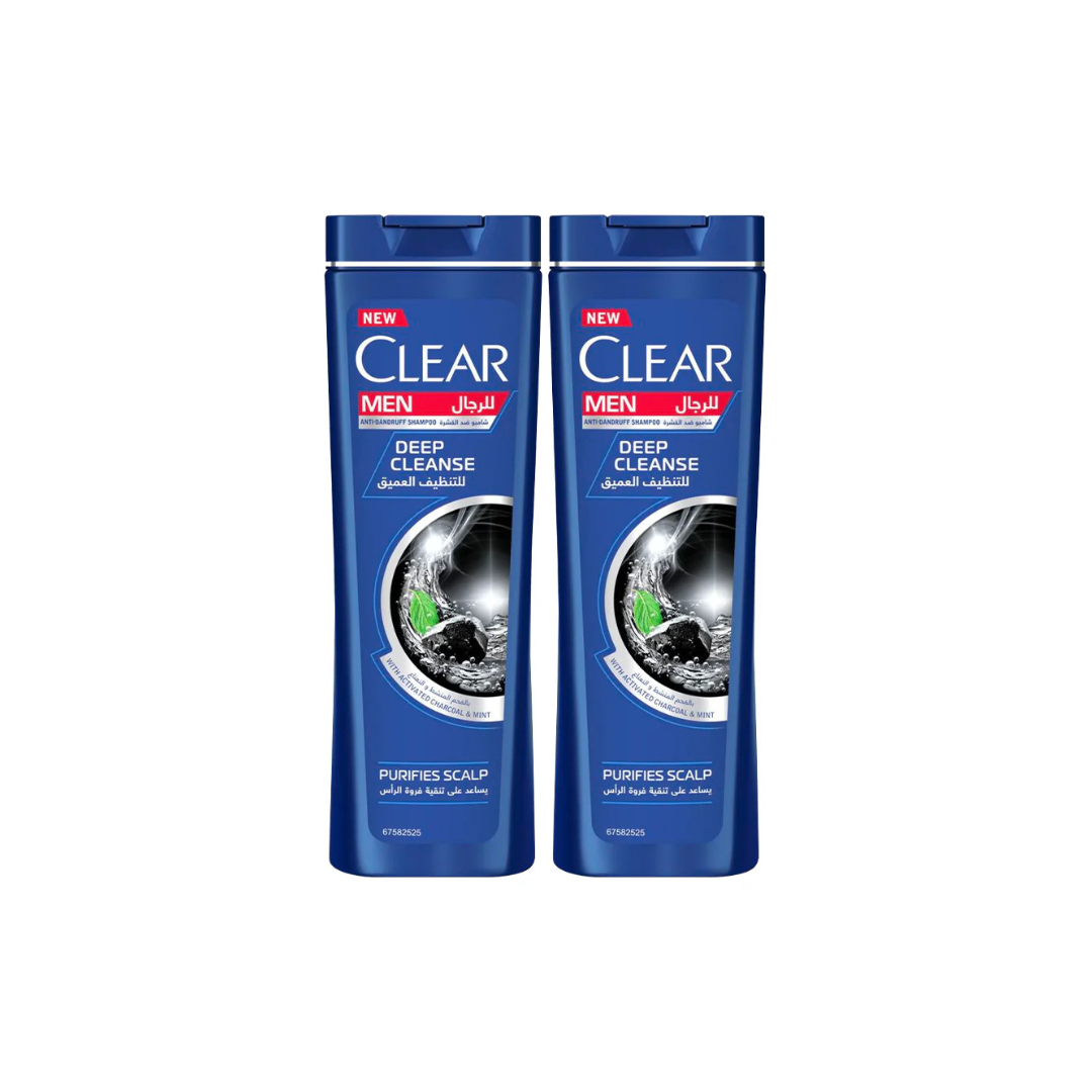 Clear Anti-Dandruff Men Shampoo Deep Cleanse 360ml, 2 @ 20% OFF