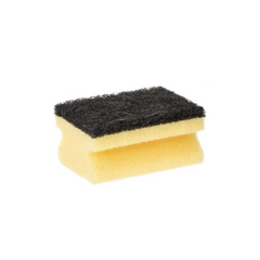 Vileda Glitzi Crystal, High Foam sponge, back abrasive side scourer, nail-saver, 9 Pc
