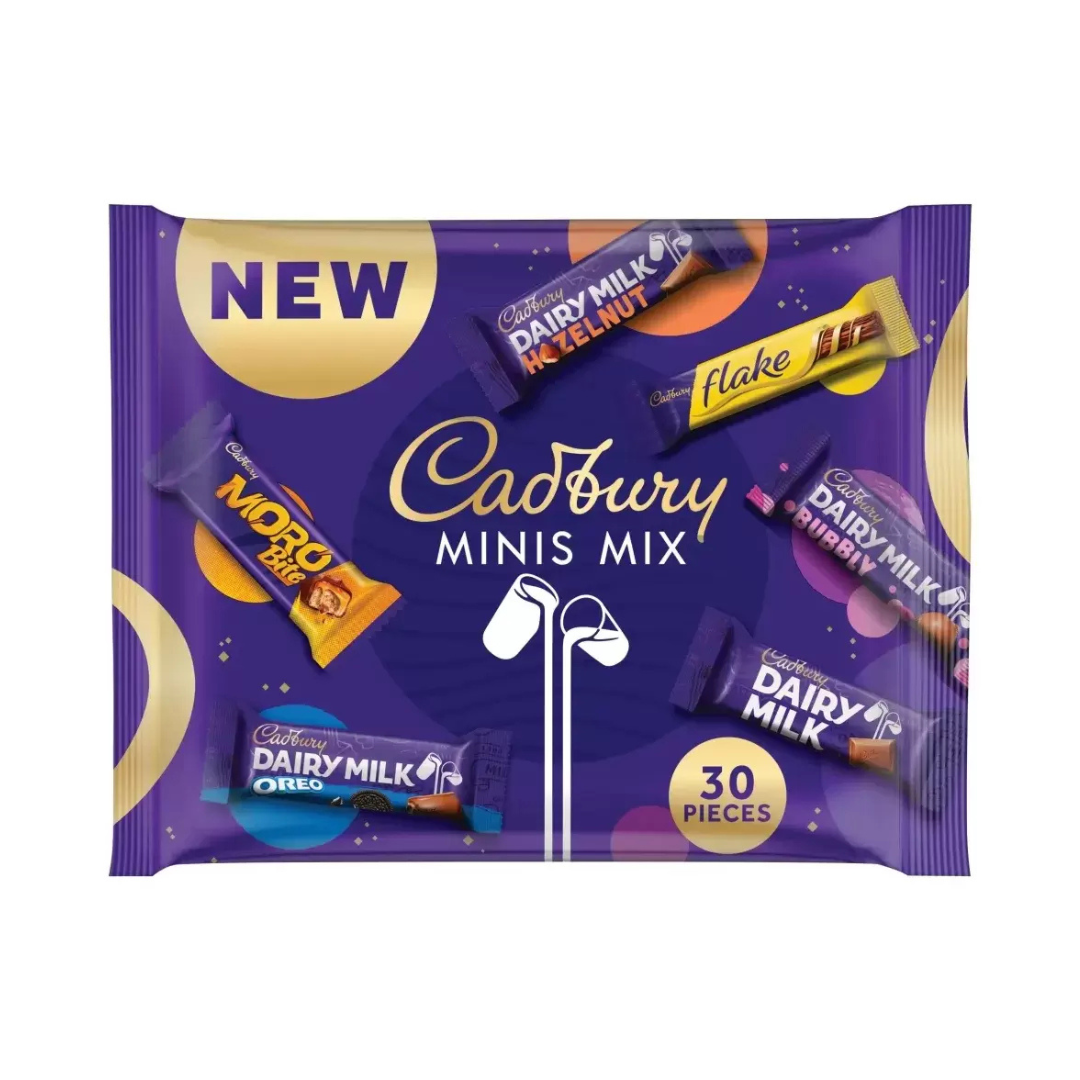 Cadbury Minis Mix Chocolate 30 Pcs, 400g