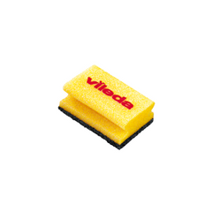 Vileda Glitzi Crystal, High Foam sponge, back abrasive side scourer, nail-saver, 9 Pc