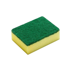 Vileda Glitzi Flexible Scourer Sponge, Antibacterial, Multi-purpose, Yellow & Green, 2+1 Pcs