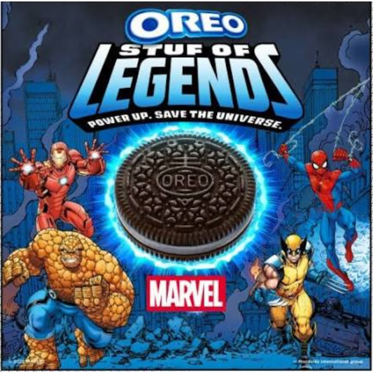 Oreo Marvel Cookies Stuf of Legends 34g Pack of 9 + 3 Free