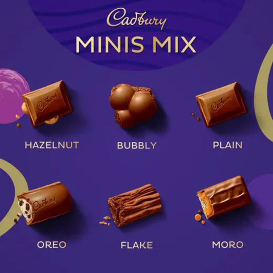 Cadbury Minis Mix Chocolate 30 Pcs, 400g