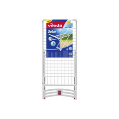 Vileda Solar Resin X-Leg Indoor and Outdoor Cloth Dryer 20m, Weatherproof , Lightweight, Stabile - White (181.5 x 55 x 88 cm)