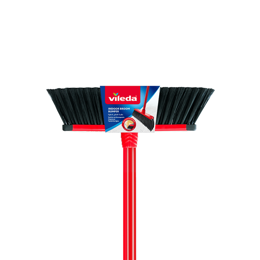 Vileda Bumper Broom Set Indoor, with Handle