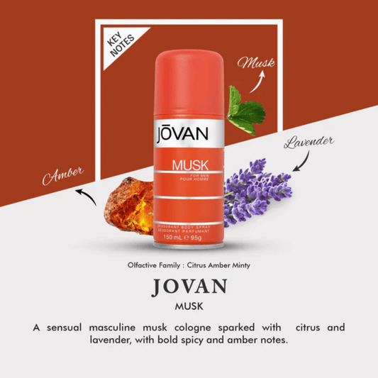 Jovan Musk Men Deodorant 150ml