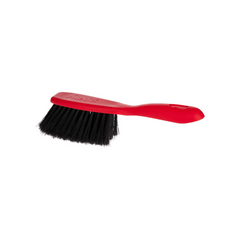 Vileda Dustpan and Brush Standard Set, Grooved Edge, Rubber Lip, Red, 33 x 23 x 8 cm