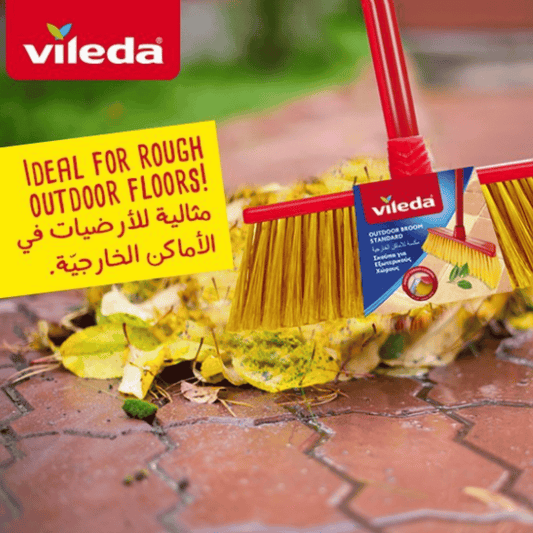 Vileda Terrace Broom Set Outdoor, with Handle