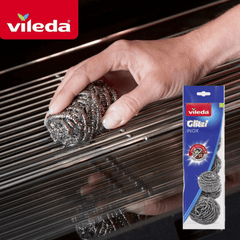 Vileda Heavy Duty Scourer Inox 4 + 1 Free