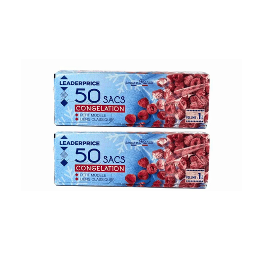 Leader Price Sacs Congelation Lien Classique 1L, 2x50 @ 15% OFF