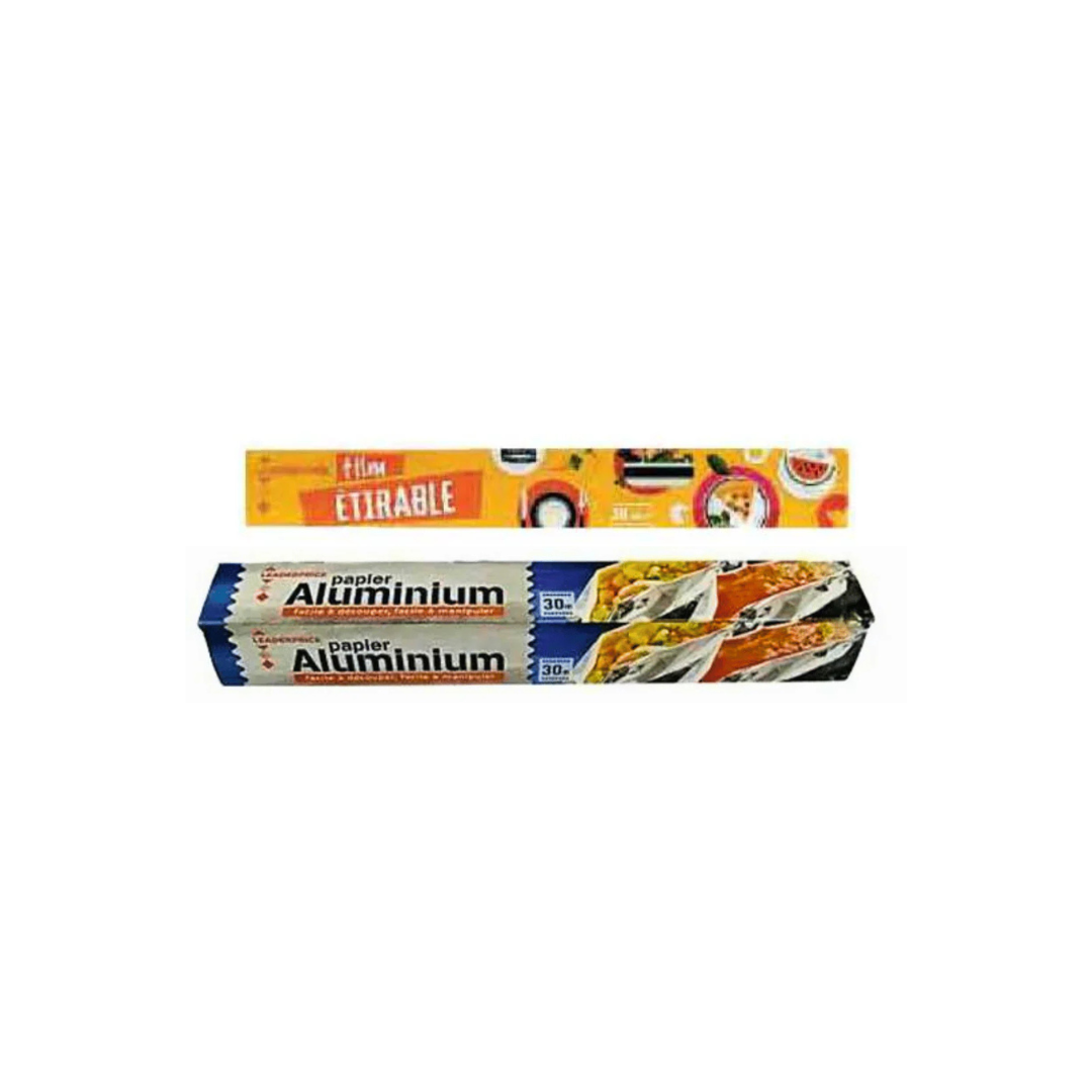 Leader Price Aluminium Foil 20M + Film Etirable 30m, 15% OFF
