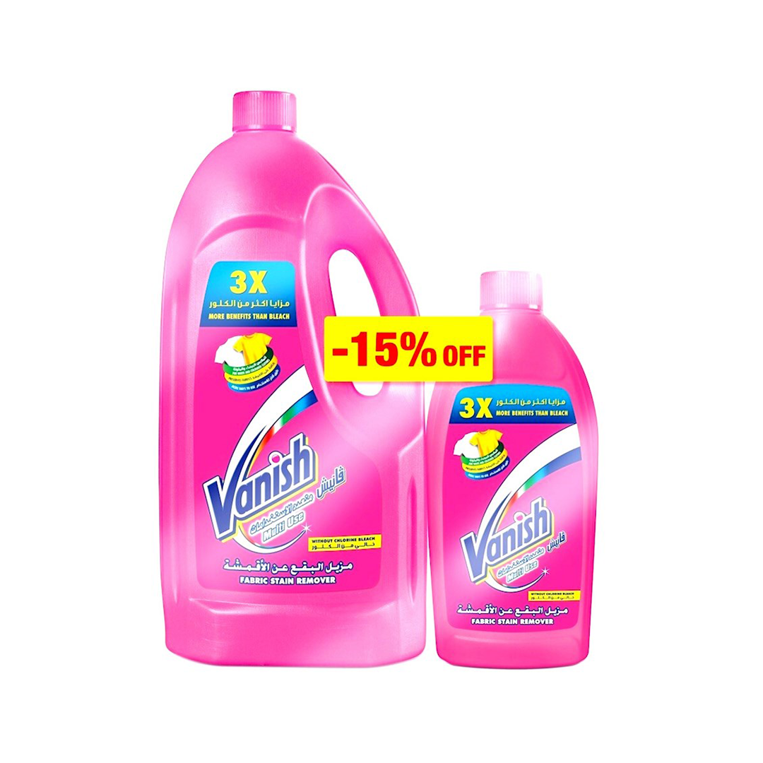 Vanish Stain Remover Liquid Pink 1.8L + Pink 500ml -15%