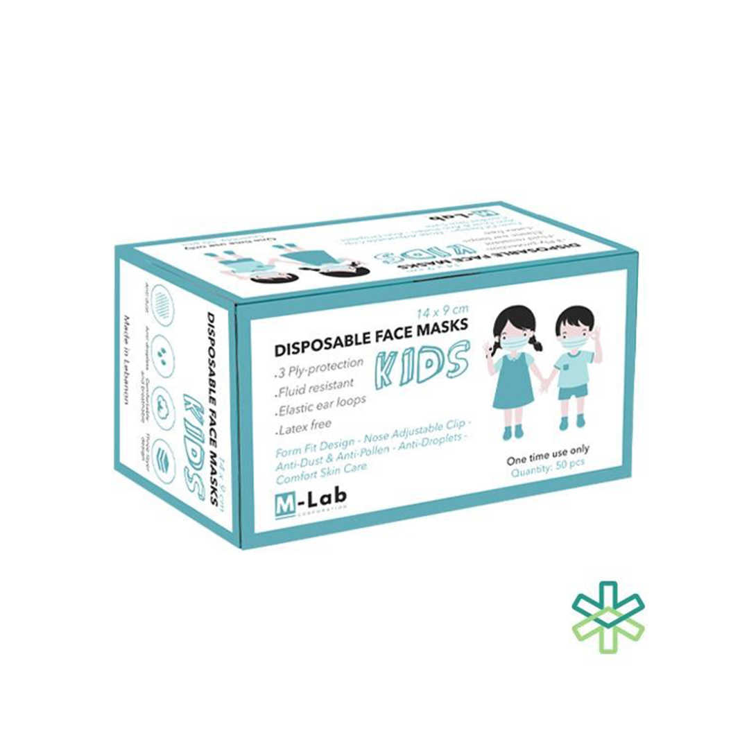M-Lab Disposable Face Mask Kids 50pcs