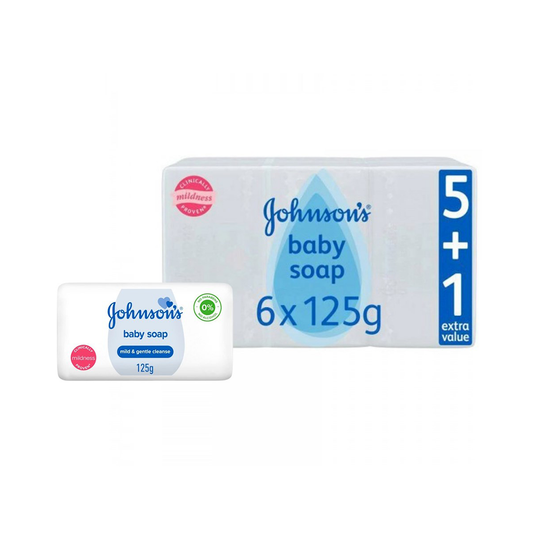 Johnson's Soap Regular 125G 5+1 Free