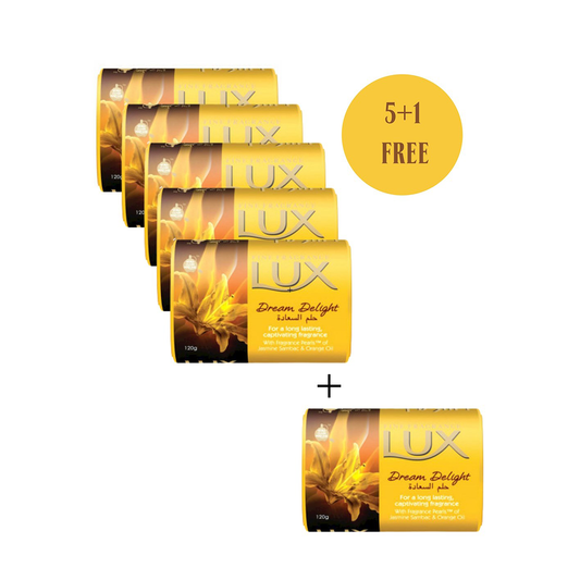 Lux Bar Soap Dream Delight 2N1 115g, 5+1 Free