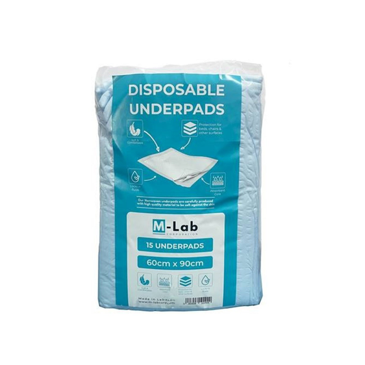 M-Lab Under pads 60cm x 90cm - 15 pcs